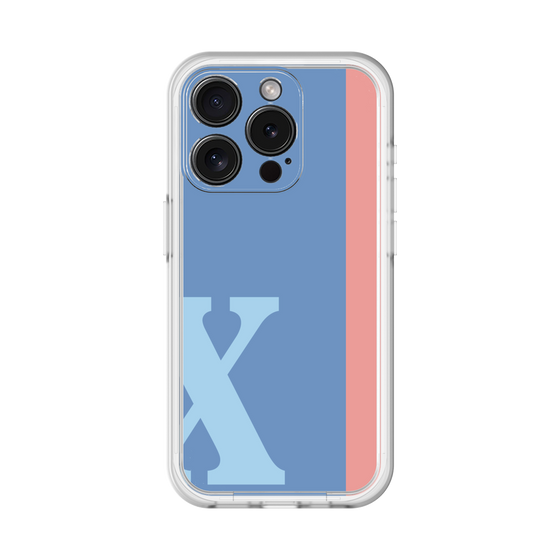 Slim Protection Premium Case［ オリジナル - initial color line - X blue ］
