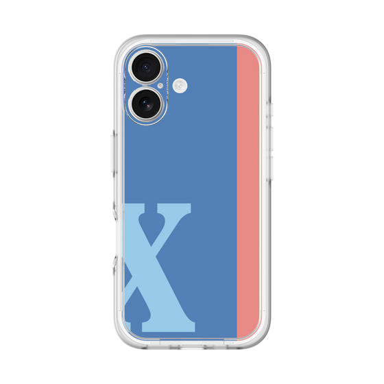 Slim Protection Premium Case［ オリジナル - initial color line - X blue ］