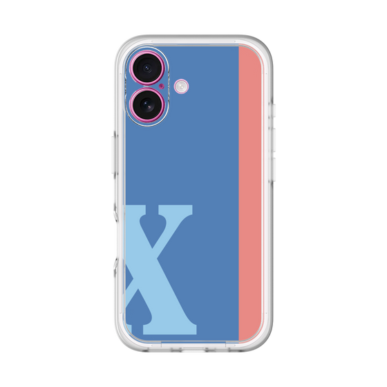 Slim Protection Premium Case［ オリジナル - initial color line - X blue ］