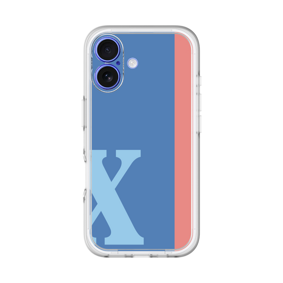 Slim Protection Premium Case［ オリジナル - initial color line - X blue ］