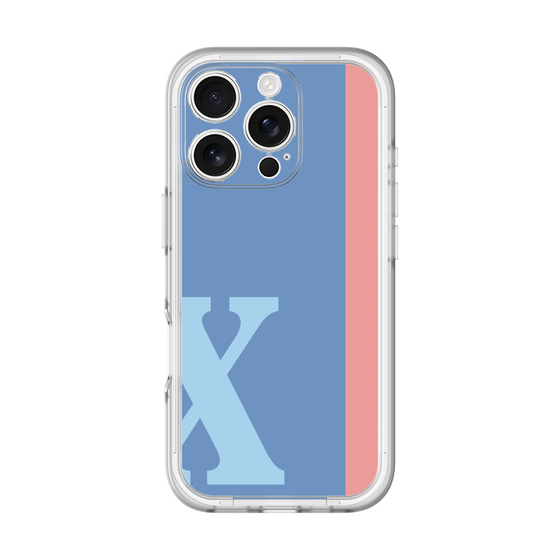 Slim Protection Premium Case［ オリジナル - initial color line - X blue ］