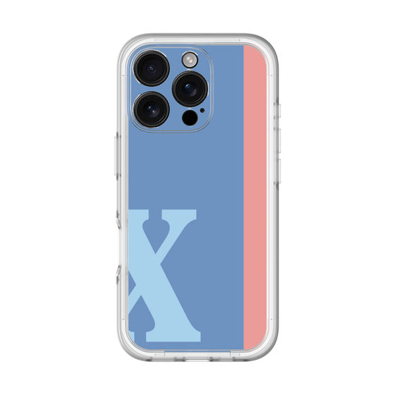 Slim Protection Premium Case［ オリジナル - initial color line - X blue ］