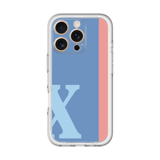 Slim Protection Premium Case［ オリジナル - initial color line - X blue ］