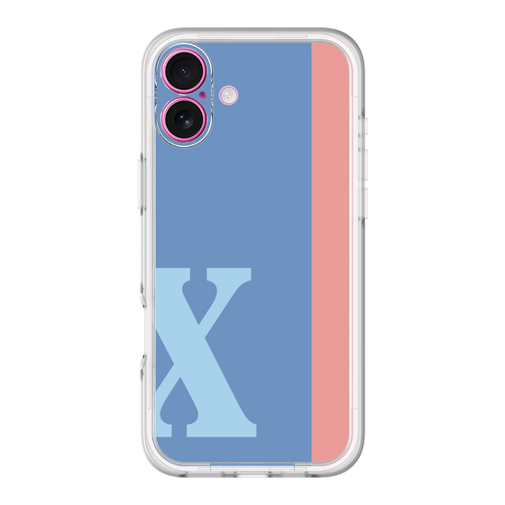 Slim Protection Premium Case［ オリジナル - initial color line - X blue ］