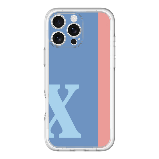 Slim Protection Premium Case［ オリジナル - initial color line - X blue ］