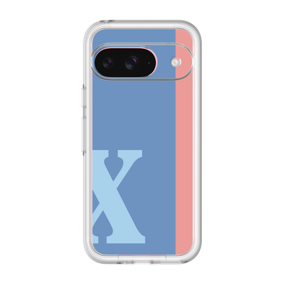 Slim Protection Premium Case［ オリジナル - initial color line - X blue ］