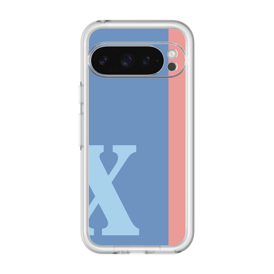 Slim Protection Premium Case［ オリジナル - initial color line - X blue ］
