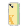 Slim Protection Premium Case［ オリジナル - initial color line - X yellow ］