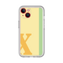 Slim Protection Premium Case［ オリジナル - initial color line - X yellow ］