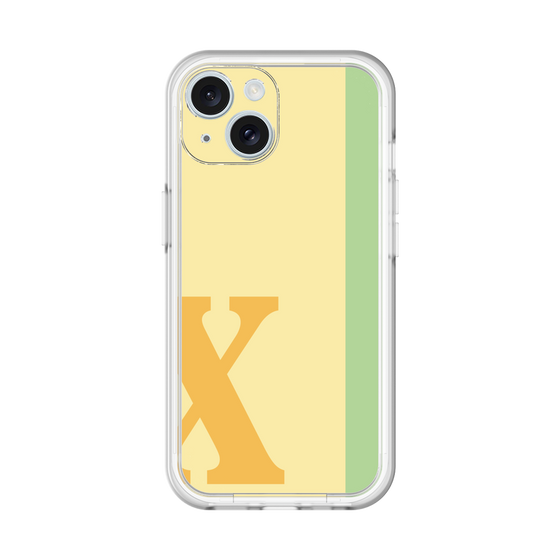 Slim Protection Premium Case［ オリジナル - initial color line - X yellow ］