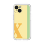 Slim Protection Premium Case［ オリジナル - initial color line - X yellow ］