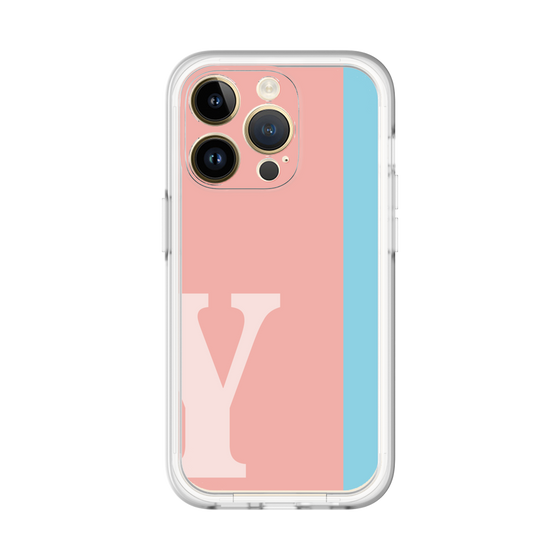 Slim Protection Premium Case［ オリジナル - initial color line - Y pink ］