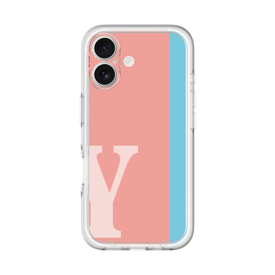 Slim Protection Premium Case［ オリジナル - initial color line - Y pink ］