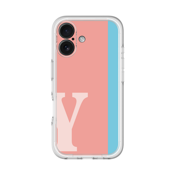 Slim Protection Premium Case［ オリジナル - initial color line - Y pink ］