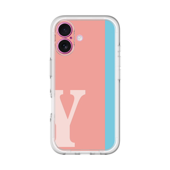 Slim Protection Premium Case［ オリジナル - initial color line - Y pink ］