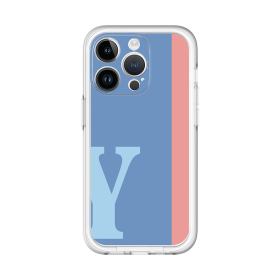 Slim Protection Premium Case［ オリジナル - initial color line - Y blue ］