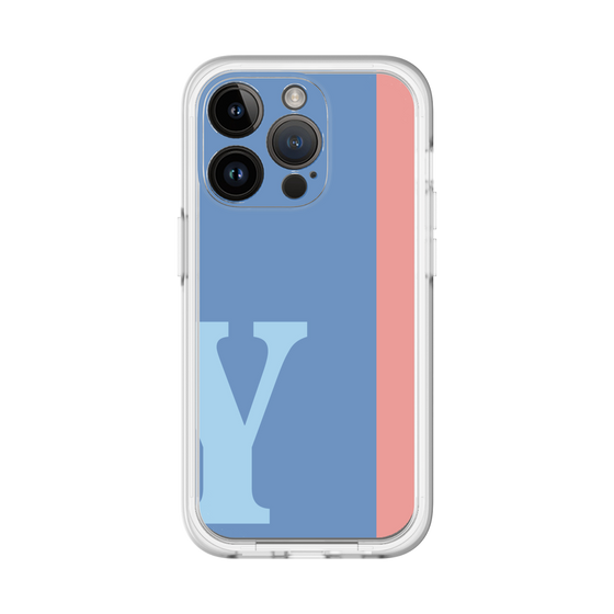 Slim Protection Premium Case［ オリジナル - initial color line - Y blue ］