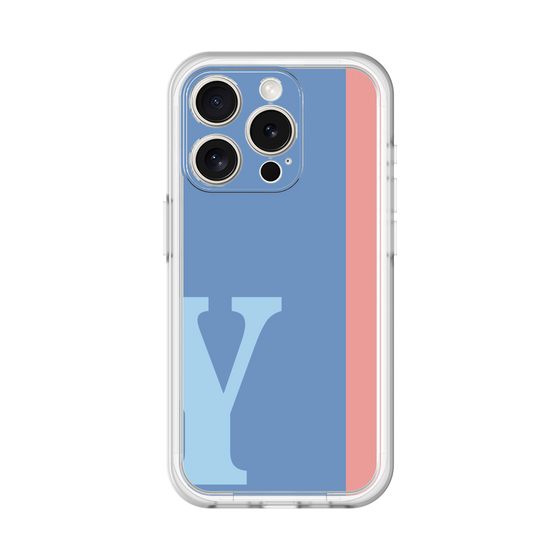 Slim Protection Premium Case［ オリジナル - initial color line - Y blue ］