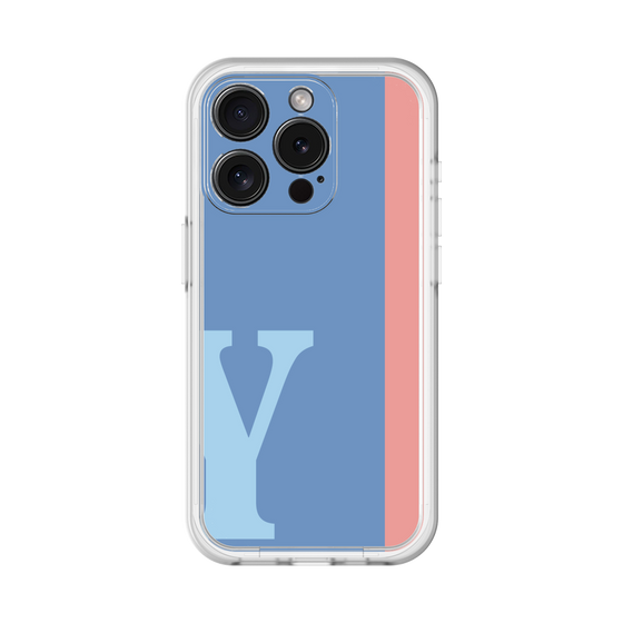 Slim Protection Premium Case［ オリジナル - initial color line - Y blue ］