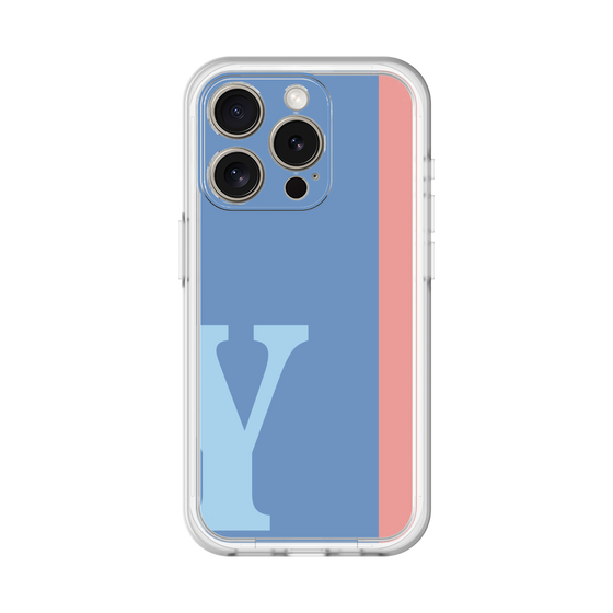 Slim Protection Premium Case［ オリジナル - initial color line - Y blue ］