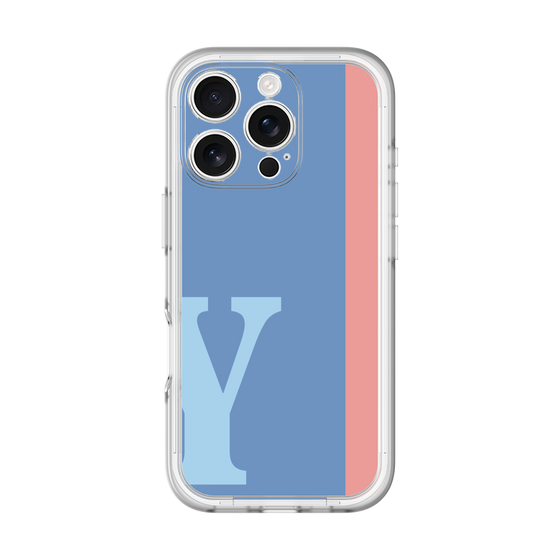 Slim Protection Premium Case［ オリジナル - initial color line - Y blue ］