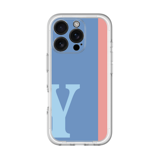 Slim Protection Premium Case［ オリジナル - initial color line - Y blue ］