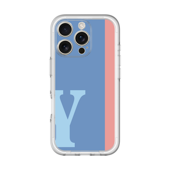 Slim Protection Premium Case［ オリジナル - initial color line - Y blue ］