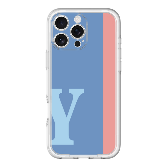 Slim Protection Premium Case［ オリジナル - initial color line - Y blue ］