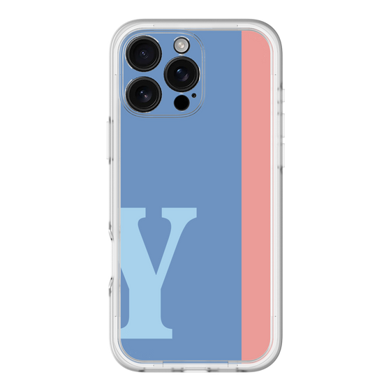 Slim Protection Premium Case［ オリジナル - initial color line - Y blue ］