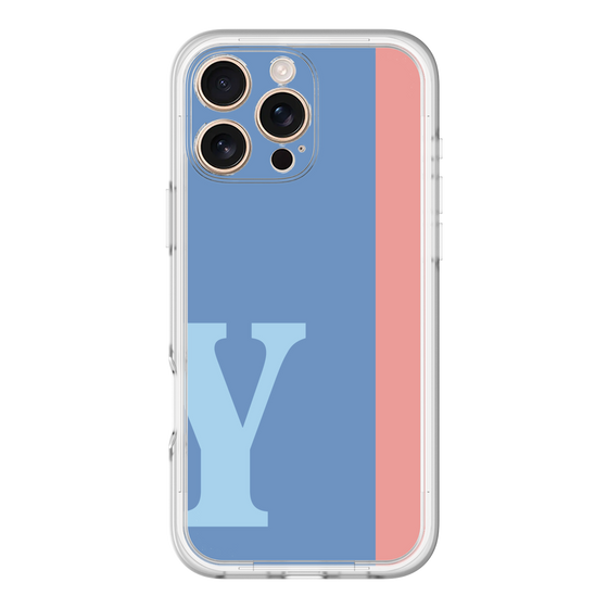 Slim Protection Premium Case［ オリジナル - initial color line - Y blue ］