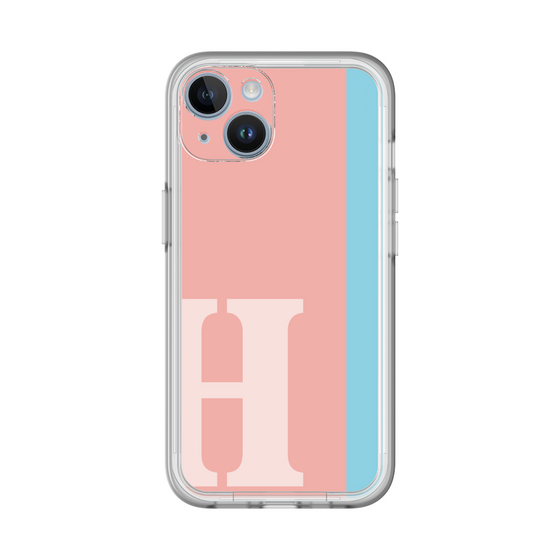 Slim Protection Premium Case［ オリジナル - initial color line - H pink ］