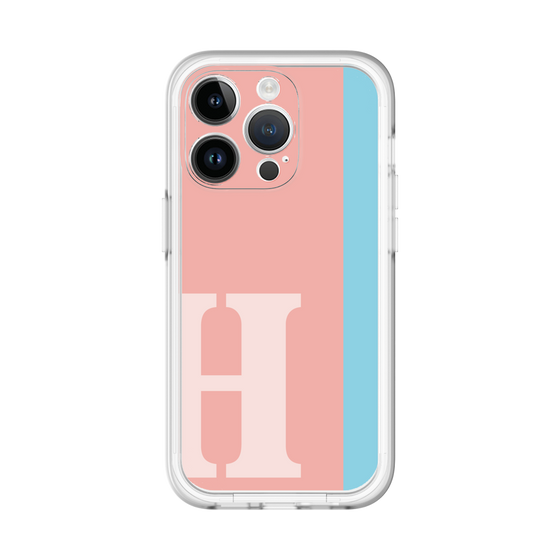 Slim Protection Premium Case［ オリジナル - initial color line - H pink ］