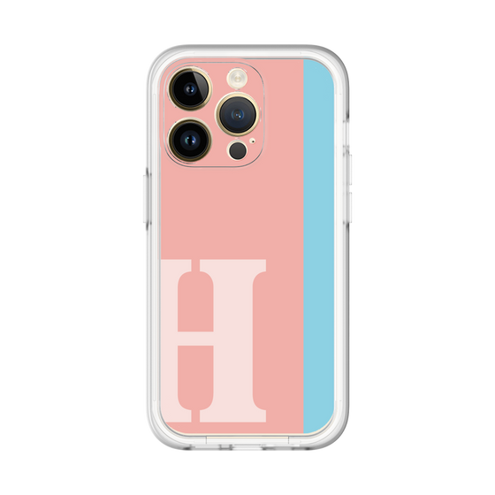 Slim Protection Premium Case［ オリジナル - initial color line - H pink ］