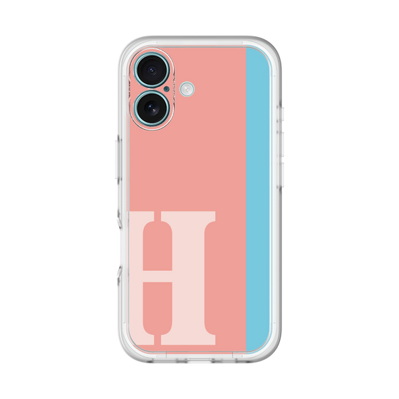Slim Protection Premium Case［ オリジナル - initial color line - H pink ］