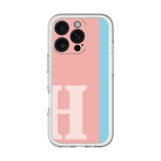 Slim Protection Premium Case［ オリジナル - initial color line - H pink ］