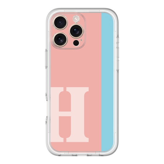 Slim Protection Premium Case［ オリジナル - initial color line - H pink ］