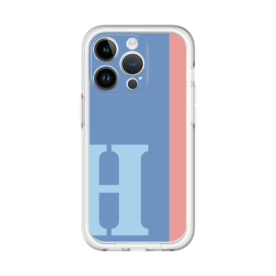 Slim Protection Premium Case［ オリジナル - initial color line - H blue ］