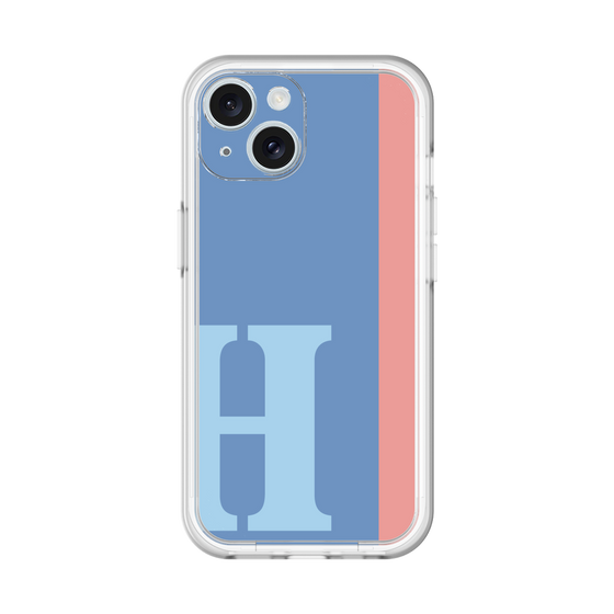 Slim Protection Premium Case［ オリジナル - initial color line - H blue ］