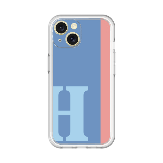 Slim Protection Premium Case［ オリジナル - initial color line - H blue ］