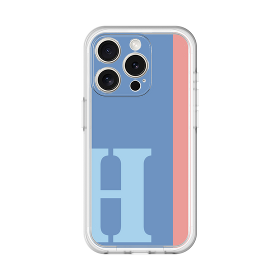 Slim Protection Premium Case［ オリジナル - initial color line - H blue ］