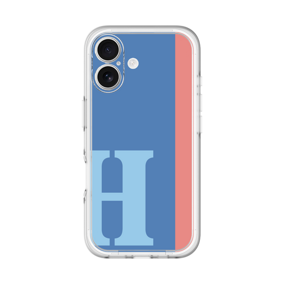 Slim Protection Premium Case［ オリジナル - initial color line - H blue ］