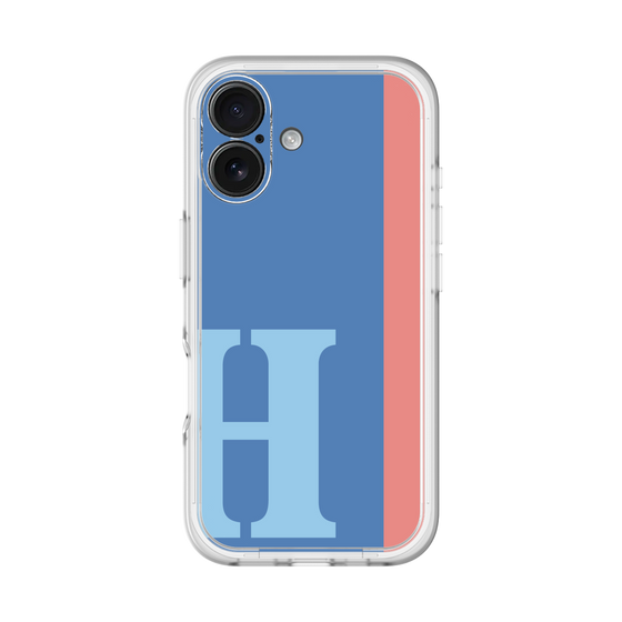 Slim Protection Premium Case［ オリジナル - initial color line - H blue ］