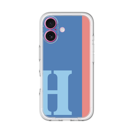 Slim Protection Premium Case［ オリジナル - initial color line - H blue ］