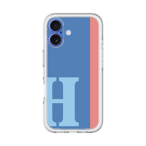 Slim Protection Premium Case［ オリジナル - initial color line - H blue ］