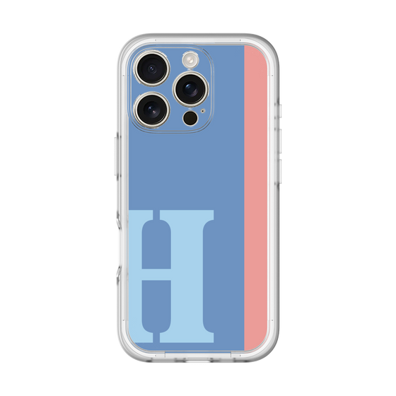 Slim Protection Premium Case［ オリジナル - initial color line - H blue ］