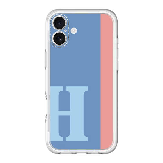 Slim Protection Premium Case［ オリジナル - initial color line - H blue ］