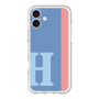 Slim Protection Premium Case［ オリジナル - initial color line - H blue ］