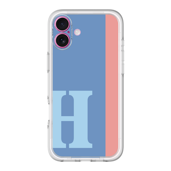 Slim Protection Premium Case［ オリジナル - initial color line - H blue ］