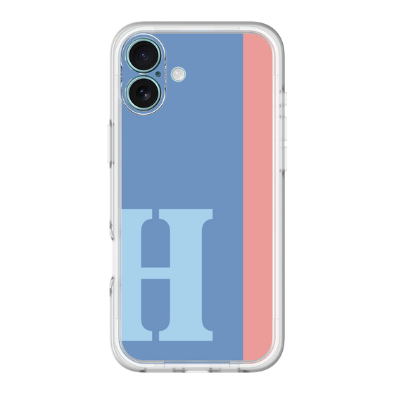 Slim Protection Premium Case［ オリジナル - initial color line - H blue ］