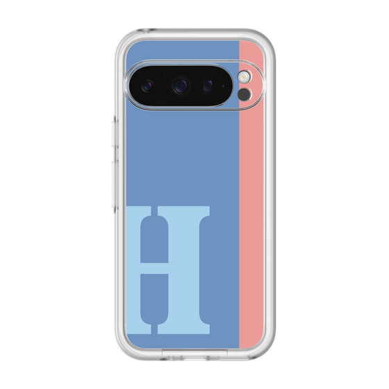Slim Protection Premium Case［ オリジナル - initial color line - H blue ］
